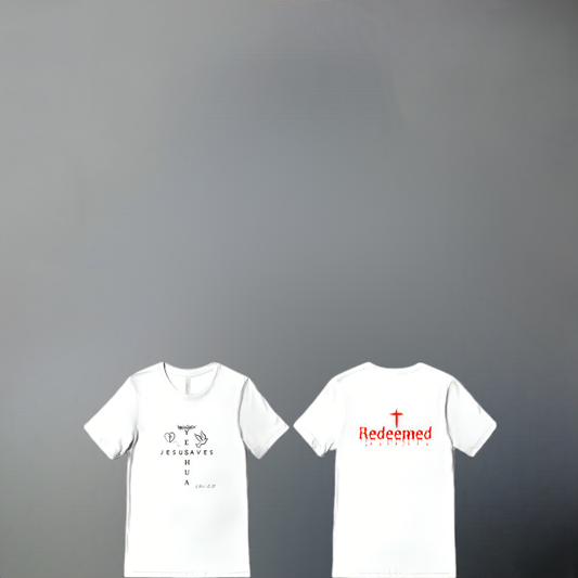 Yeshua “Jesus Saves” Tee – Redeemed Edition